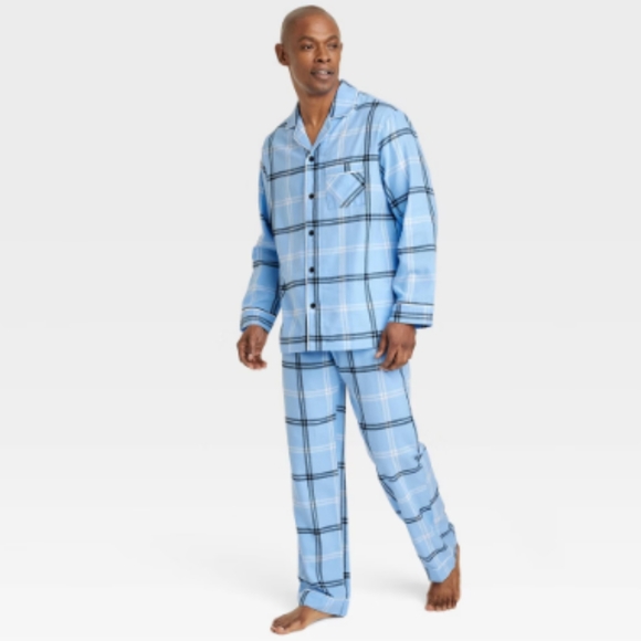 NEW! Men's Plaid Flannel Matching Family Pajama Set - Picture 1 of 4